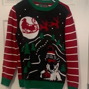 Ugly Christmas Sweater Red and Green Crewneck